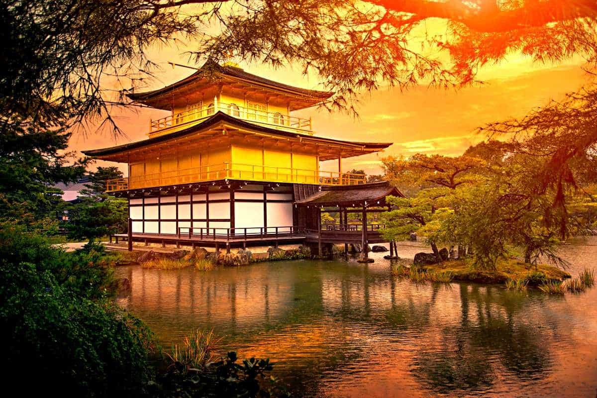Kinkakuji Temple and the Golden Pavilion, Kyoto, Japan